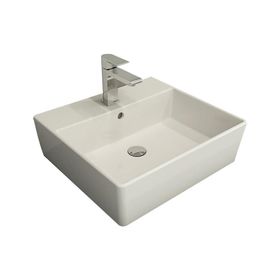 Bocchi Milano 50 cm Çanak Parlak Beyaz Lavabo