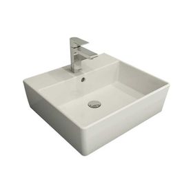 Bocchi Milano 50 cm Çanak Parlak Beyaz Lavabo