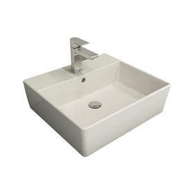 Bocchi Milano 50 cm Çanak Parlak Beyaz Lavabo