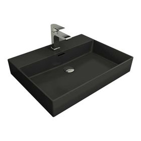 Bocchi Milano 60 cm Çanak Mat Antrasit Lavabo