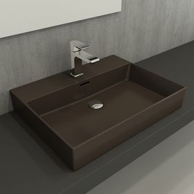 Bocchi Milano 60 cm Çanak Mat Kahve Lavabo