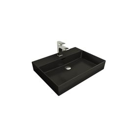 Bocchi Milano 60 cm Çanak Mat Siyah Lavabo