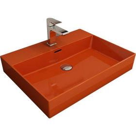 Bocchi Milano 60 cm Çanak Parlak Turuncu Lavabo