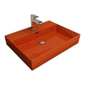 Bocchi Milano 60 cm Çanak Parlak Turuncu Lavabo