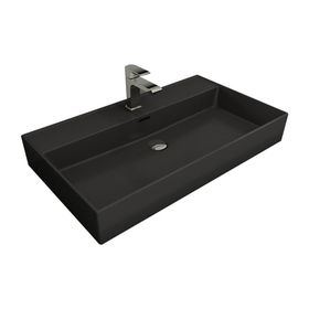 Bocchi Milano 80 cm Çanak Mat Antrasit Lavabo
