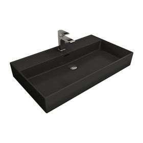 Bocchi Milano 80 cm Çanak Mat Antrasit Lavabo