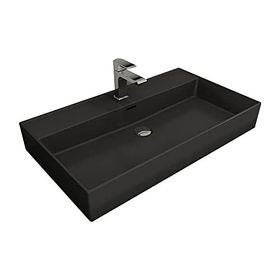 Bocchi Milano 80 cm Çanak Mat Antrasit Lavabo