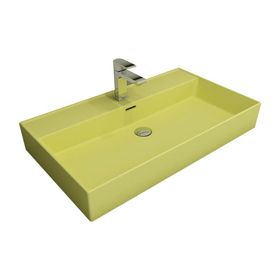 Bocchi Milano 80 cm Çanak Mat Sarı Lavabo