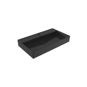 Bocchi Milano 80 cm Çanak Parlak Siyah Lavabo
