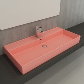 Bocchi Milano Etajerli 100 cm Mat Somon Lavabo