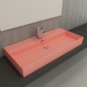 Bocchi Milano Etajerli 100 cm Mat Somon Lavabo
