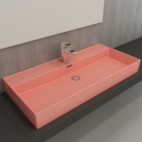 Bocchi Milano Etajerli 100 cm Mat Somon Lavabo