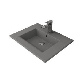 Bocchi Milano Etajerli 60 cm Mat Gri Lavabo