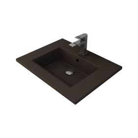 Bocchi Milano Etajerli 60 cm Mat Kahve Lavabo