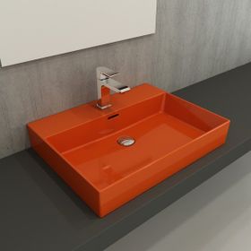 Bocchi Milano Etajerli 60 cm Parlak Turuncu Lavabo