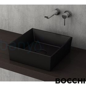 Bocchi Modena 38 cm Mat Siyah Çanak Lavabo