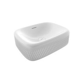 Bocchi New Age Tezgah Üstü 55 cm Parlak Beyaz Lavabo