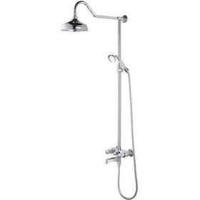 Bocchi Orient 1005-0031 Krom Banyo Bataryası Duş Kolonu ve El Duşu Seti