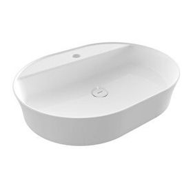 Bocchi Oval 60x45 cm Parlak Beyaz Slim Line