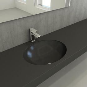 Bocchi Parma Tezgah Altı 56 cm Mat Antrasit Lavabo