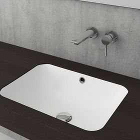 Bocchi Scala 55 cm Tezgahaltı Mat Beyaz Lavabo