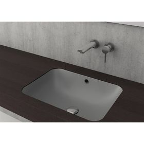 Bocchi Scala 55 cm Tezgahaltı Mat Gri Lavabo