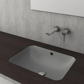 Bocchi Scala 55 cm Tezgahaltı Mat Gri Lavabo