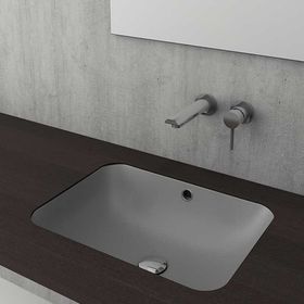Bocchi Scala 55 cm Tezgahaltı Mat Gri Lavabo