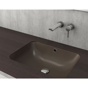 Bocchi Scala 55 cm Tezgahaltı Mat Kahve Lavabo