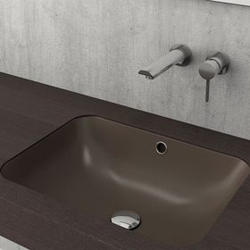 Bocchi Scala 55 cm Tezgahaltı Mat Kahve Lavabo