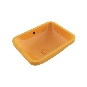 Bocchi Scala 55 cm Tezgahaltı Parlak Mandalina Sarısı Lavabo