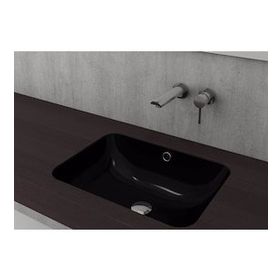 Bocchi Scala 55 cm Tezgahaltı Parlak Siyah Lavabo