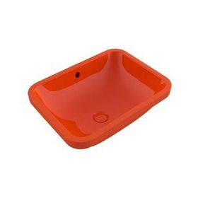 Bocchi Scala 55 cm Tezgahaltı Parlak Turuncu Lavabo