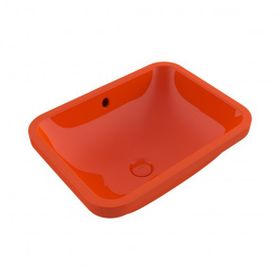 Bocchi Scala 55 cm Tezgahaltı Parlak Turuncu Lavabo