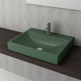 Bocchi Scala 60 cm Tezgah Üstü Mat Yeşil Lavabo