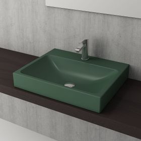 Bocchi Scala 60 cm Tezgah Üstü Mat Yeşil Lavabo