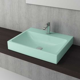 Bocchi Scala 60 cm Tezgah Üstü Mat Yeşil Lavabo