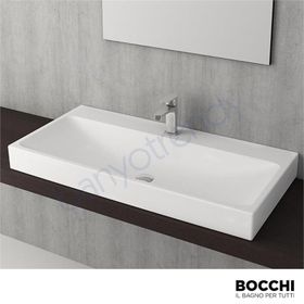 Bocchi Scala Arch 100 cm Mat Beyaz Tezgah Üstü Lavabo