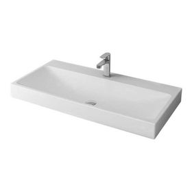 Bocchi Scala Arch 100 cm Mat Beyaz Tezgah Üstü Lavabo