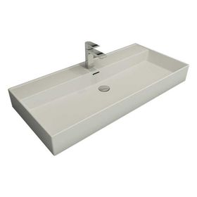 Bocchi Scala Arch 100 cm Mat Beyaz Tezgah Üstü Lavabo