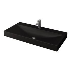Bocchi Scala Arch 100 cm Mat Siyah Tezgah Üstü Lavabo