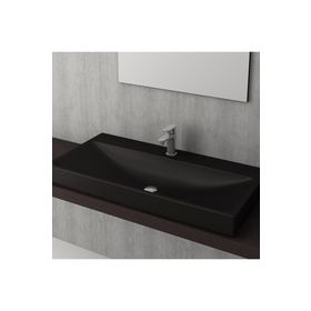 Bocchi Scala Arch 100 cm Mat Siyah Tezgah Üstü Lavabo