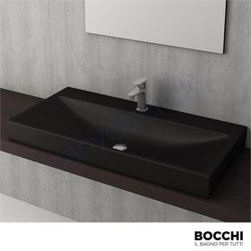 Bocchi Scala Arch 100 cm Mat Siyah Tezgah Üstü Lavabo