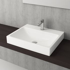 Bocchi Scala Arch 60 cm Parlak Beyaz Tezgah Üstü Lavabo