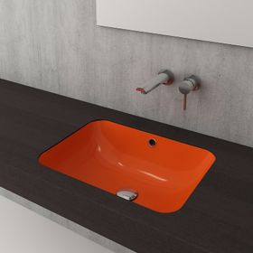 Bocchi Scala Parlak Turuncu 55 cm Tezgah Altı Lavabo