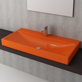 Bocchi Scala Parlak Turuncu 55 cm Tezgah Altı Lavabo