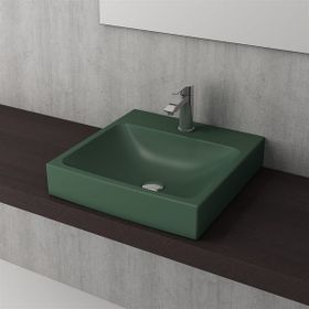 Bocchi Scala Tezgah Üstü 48 cm Mat Yeşil Lavabo