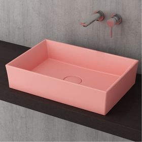 Bocchi Slim Line 55x38 cm Mat Somon Dikdörtgen İnce Kenar Lavabo