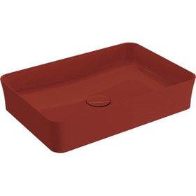 Bocchi Slim Line 55x38 cm Parlak Kırmızı Dikdörtgen İnce Kenar Lavabo