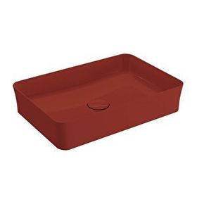 Bocchi Slim Line 55x38 cm Parlak Kırmızı Dikdörtgen İnce Kenar Lavabo